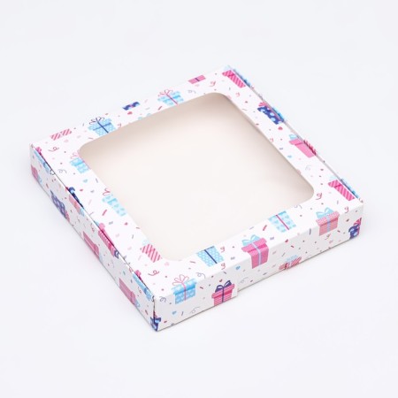 Self -assembly box, "gifts", 16 x 16 x 3 cm-2