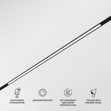 Умный трековый светильник Elektrostandard, Slim Magnetic, 603х43х22 мм, 20Вт, LED, 1600Лм, 2700-6500К, цвет чёрный