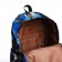 Youth backpack from textiles, 3 pockets, blue color