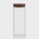 Glass Bank for bulk products with a Bellatenero cork cover "Classic", 1 l, 8.5 × 21 cm