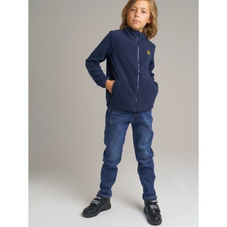 Fleet from a blis on a zipper for a boy, height 134 cm-1