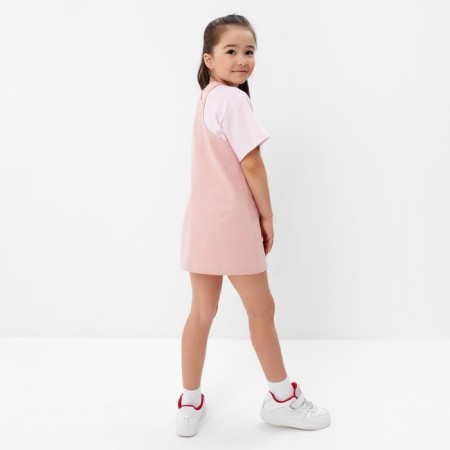 Sarafan jeans kaftan p. 32 (110-116), pink-2