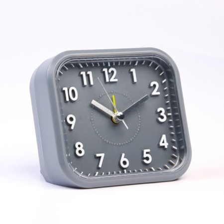 Clock - HELL WITHOOL "Classic" with backlight, discrete move, 10.5 x 9.5 cm, aa-1