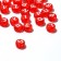 Acrylic bead "English letters" mix, 7 × 4 mm, set 10 g, color transparent red