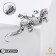Brooch "Lizard" Triton, colored in black silver