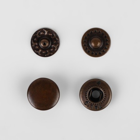 Installation button, alpha (S-shaped), d = 10 mm, antique color-2