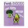 A notebook of 48 sheets in the avocado cage, covering cartoon, matte lamination Soft Touch, foil, mix
