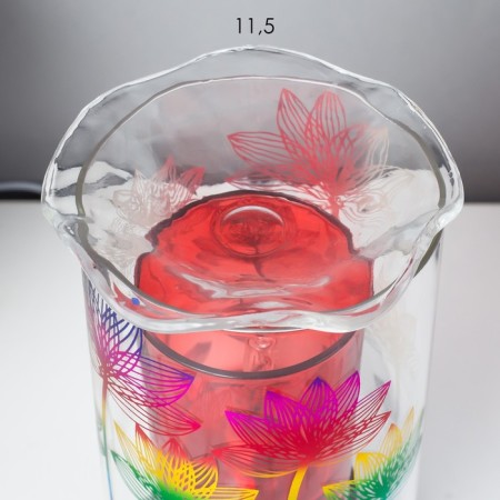 Aromariner Floor "colorful flowers" G9 35W silver 10.5x10.5x20 cm Risalux-4