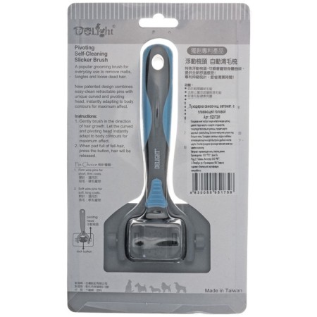 Delight packer, self-cleaning, with a floating head, medium, black and blue-3