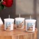 Aromatic candle "Black Coconut", black coconut, set 5x4.5 cm, 3 pcs