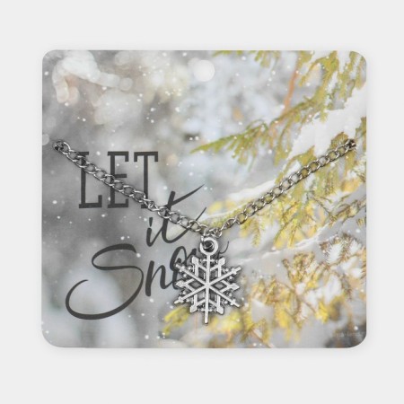 The pendant "Snowflake" let it is, the color is white in silver, 35 cm-1