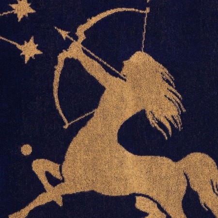 Terry Ethel towel "Zodiac signs: Sagittarius" Violet, 67x130 cm, 100% cotton, 420g/m2-2