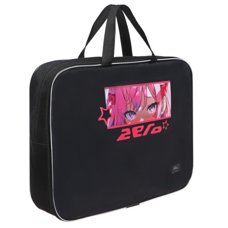 Folder with handles Textile A4, 350 x 270 x 70 mm, calligrata "Anime eyes"-2