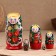 Nesting doll "Anastasia", a red dress with apron, 5 doll, 16 cm
