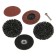 A set of tundra circles, 2 coral, petal, grinding, 75 mm, with an adapter, 5 pcs.