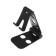 Luazon phone stand, adjustable height, silicone inserts, black