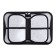Penal 3 sections, tab inside, 140 x 210 x 40 mm, fabric, calligrata top block "duck"