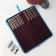 Knitting knitting needles, with Teflon coating, D = 2-7 ​​mm, 35 cm, 10 pairs in the pencil case