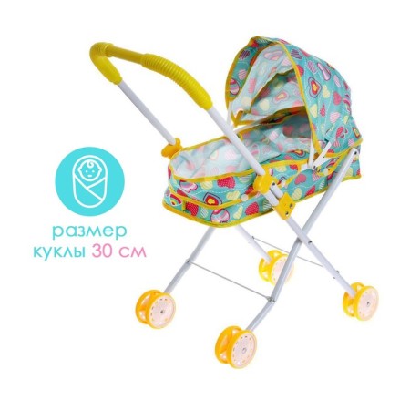 Stroller for dolls, universal, metal frame-4