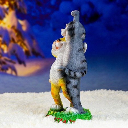 Garden figure "Cat March Forever" 32x18x12cm-4