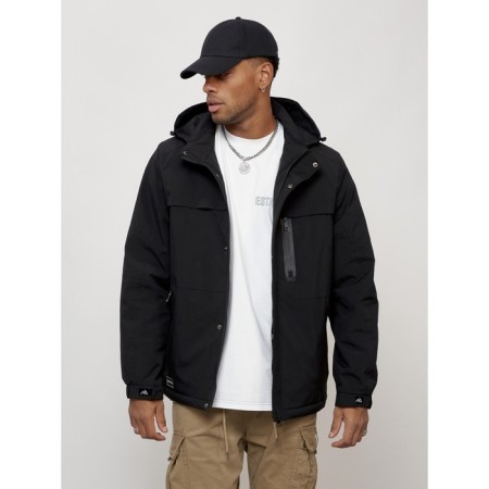 Male spring jacket, size 56, black color-12