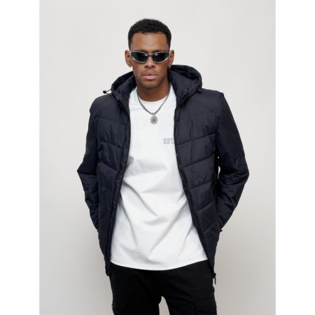 Male spring jacket, size 48, dark blue color-10