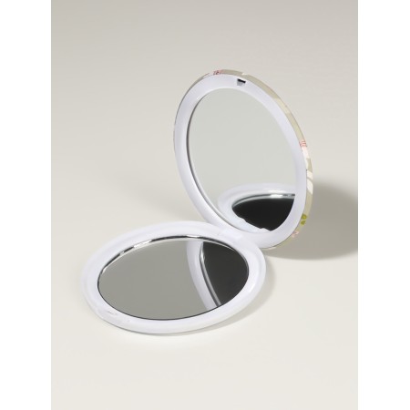 Folding mirror “unicorns”, d = 7.3 cm, with an increase, olive color-2