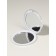 Folding mirror “unicorns”, d = 7.3 cm, with an increase, olive color