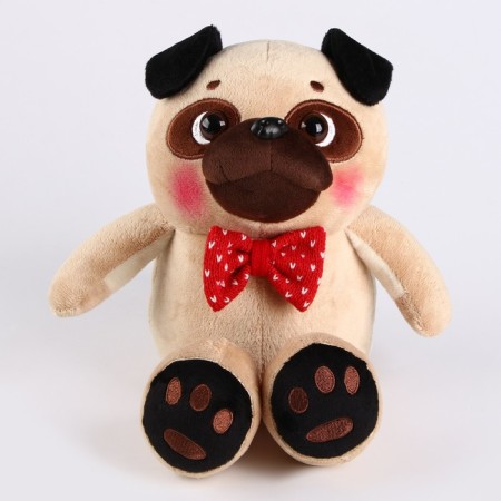 Soft toy "Bonya", butterfly tie