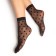 Women's socks macropois 20 den, black color/peas (nero)