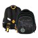 School backpack 40x33x15cm, ergonomic back, Across 410, black/orange