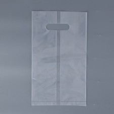 Square Polyethylene with a cut handle, packaging, transparent, 23.5x38+22cm ± 5% 60 μm