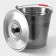 A bucket with a lid, 12 l, d = 32 cm, from stainless steel Aisi 201