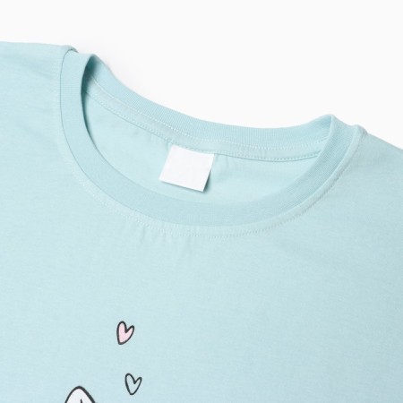 Home female "kittens" (T -shirt/pants), blue color, size 44-5