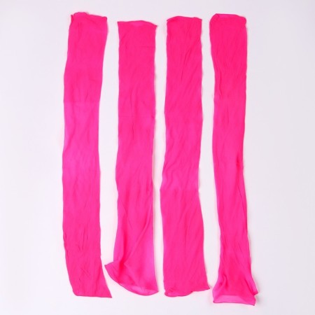 Kapron for dolls and flowers, set 4 pcs., Size 1 pc. - 45 × 6 cm, pink color-2