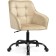 Computer chair Oisha plastic/velor, black/beige 56x63x80 cm