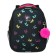 School backpack 38 x 30 x 16 cm, ergonomic back, Stavia "Neon", black