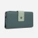 Women's wallet on the button, green color