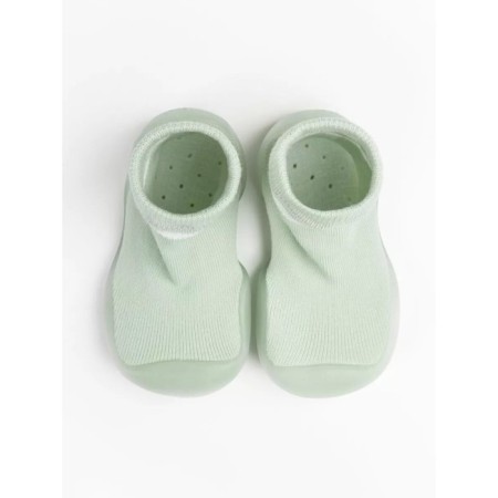 Boots-knees children's First STEP with a breathing sole, size 24, color green-4