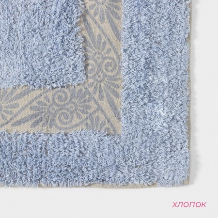 House rug of Venzel, 50 × 80 cm, blue color-1