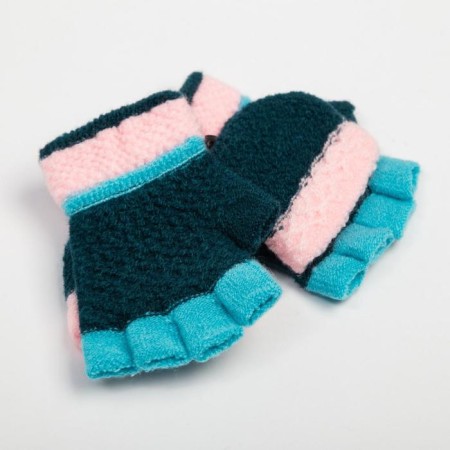 Mitten mittens children's minku, 14 cm, central green-1