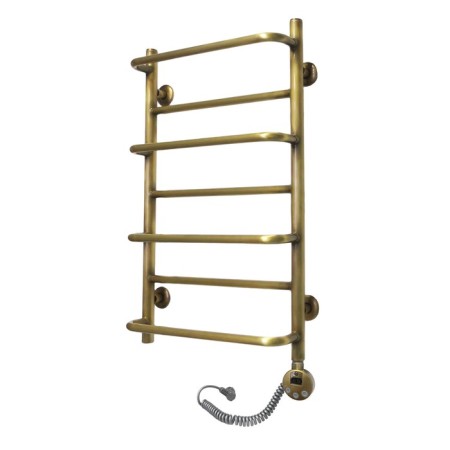 Domoterm electric heated towel rail "Orpheus", 400 x 700 mm, 7 crossbars, right, bronze-1