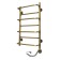 Domoterm electric heated towel rail "Orpheus", 400 x 700 mm, 7 crossbars, right, bronze