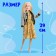 Carbonnic model “Zlata in Moscow” with accessories, a series around the world