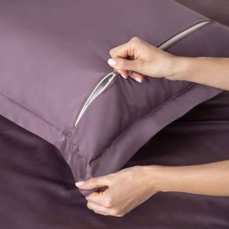 KIA pillowcase set, size 50x70 cm, dark-bearded color, 2 pcs-2