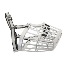 Plastic reflective muzzle No. 7, 35 cm (Newfoundland), gray metallic