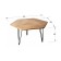 Table ALEDEDDEM, 900x800x465, American oak/Black