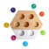 Developing set of Montessori cylinders, 30 × 30 × 5 cm