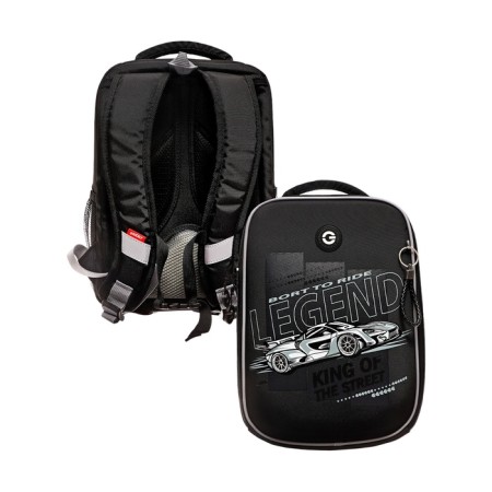 Frame saturan, 37 x 26 x 16 cm, Grizzly, + keychain, black/gray