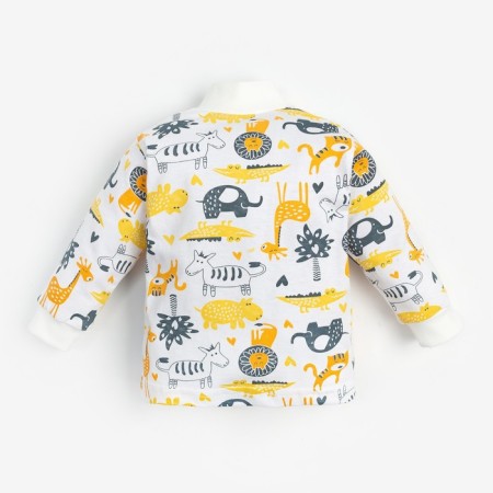 Nursery blouse, white/animals, height 56 ​​cm-8